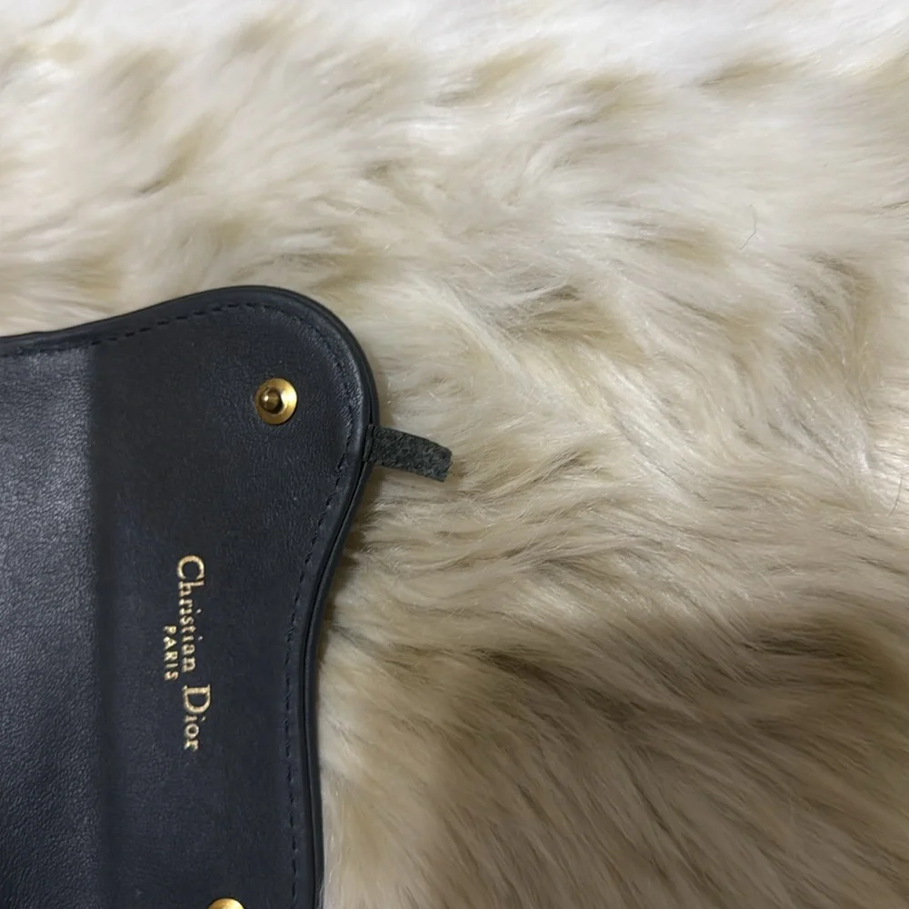 Christian  Dior Leather Card Holder Saddle